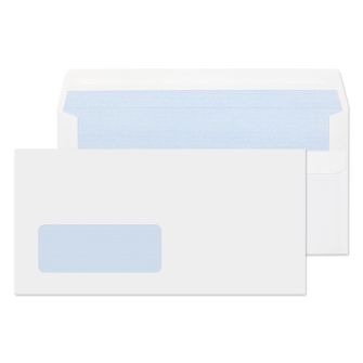 Wallet Self Seal White Window 110x220 Envelopes