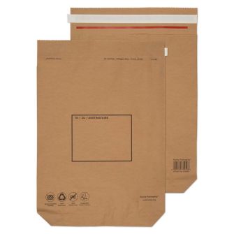 Kraft Mailing Bag Peel and Seal Natural Brown 530x480x80 110gsm