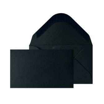 Mini Banker Invitation Gummed Black 54x92mm 120gsm Envelopes