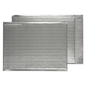 Padded Bubble Pocket Peel and Seal Metallic SIlver C3 450x324