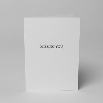 Sienna, Missing You Cards & Envelopes, A6, Pack of 5