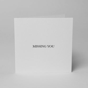 Sienna, Missing You Cards & Envelopes, Square, Pack of 5