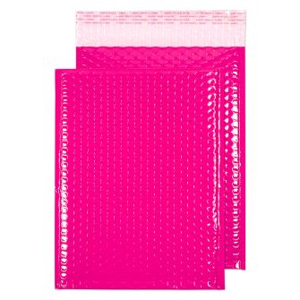 Neon Gloss Padded Pocket Peel and Seal Pink BX100 340x240