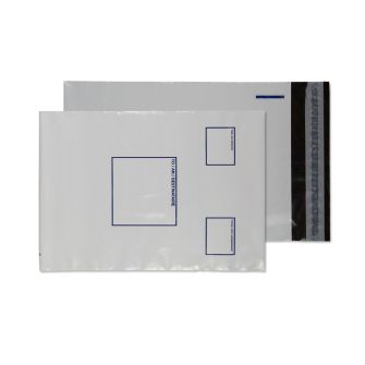 Polypost Polythene Pocket Peel and Seal White 165x238