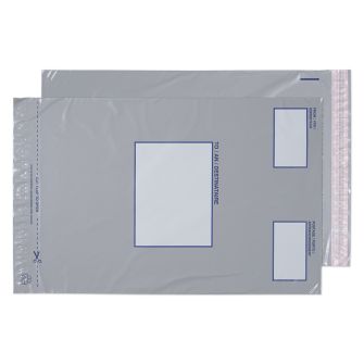 Polypost Pocket Peel and Seal Grey BX500 445x315