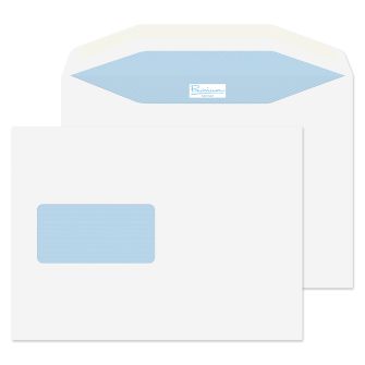 Premium Postfast Mailer Gummed C5 Window White Envelopes