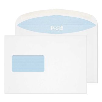 Mailer Gummed Window White C5+ 162x235 90gsm Envelopes