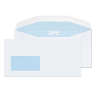 Digital Mailer Gummed Window White 90GM  BX500 114x235 Envelopes