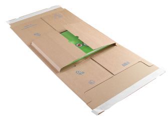 Postal Wrap Peel and Seal Kraft 350x320x20-100mm