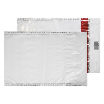Polypost Polythene Pocket Peel and Seal White C4 320x240 70mic