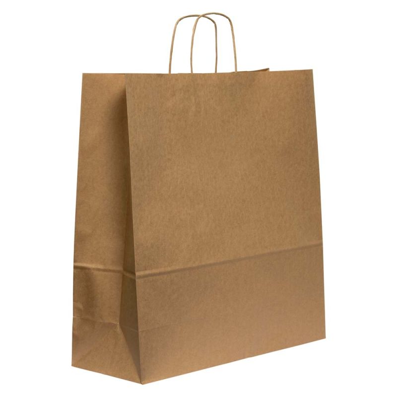 Buy 25 x Brown Kraft Twisted Handle Paper Carrier Bags Extra Large   440x140x500mm Online at desertcartINDIA