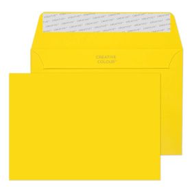 Wallet Peel and Seal Banana Yellow C6 114x162 120gsm Envelopes