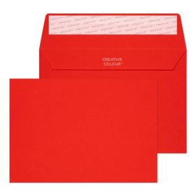 Wallet Peel and Seal Pillar Box Red C6 114x162 120gsm Envelopes