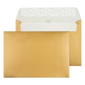 Wallet Peel and Seal Metallic Gold C6 114x162 130gsm Envelopes