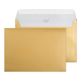 Wallet Peel and Seal Metallic Gold C5 162x229 130gsm Envelopes