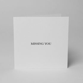 Sienna, Missing You Cards & Envelopes, Square, Pack of 5