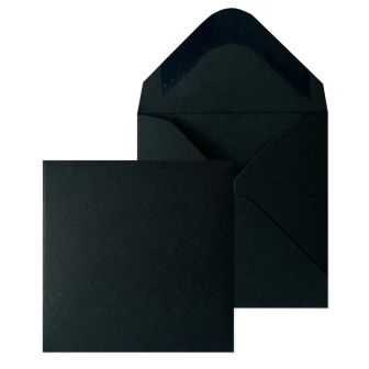 Mini Banker Invitation Gummed Black 70x70mm 120gsm Envelopes