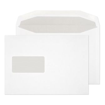 Mailer Gummed Window White C5+ 162x235 90gsm Envelopes