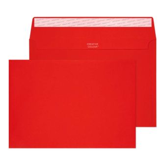 Wallet Peel and Seal Pillar Box Red C5 162x229 120gsm Envelopes