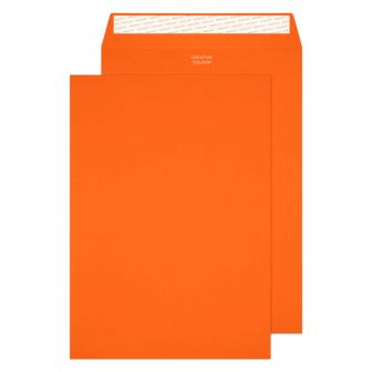 C4 Pumpkin Orange Peel & Seal Wallet Envelopes - Box of 250 Envelopes