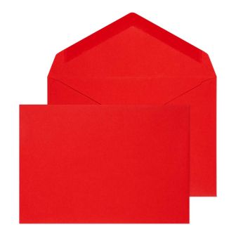 Banker Invitation Gummed Red C6 114x162 100gsm Envelopes