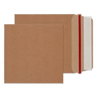 Square Rip Strip Kraft Board 140x140 350gsm All Board Envelopes