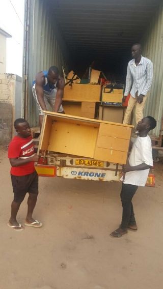 Blake's Container Reaches The Gambia!