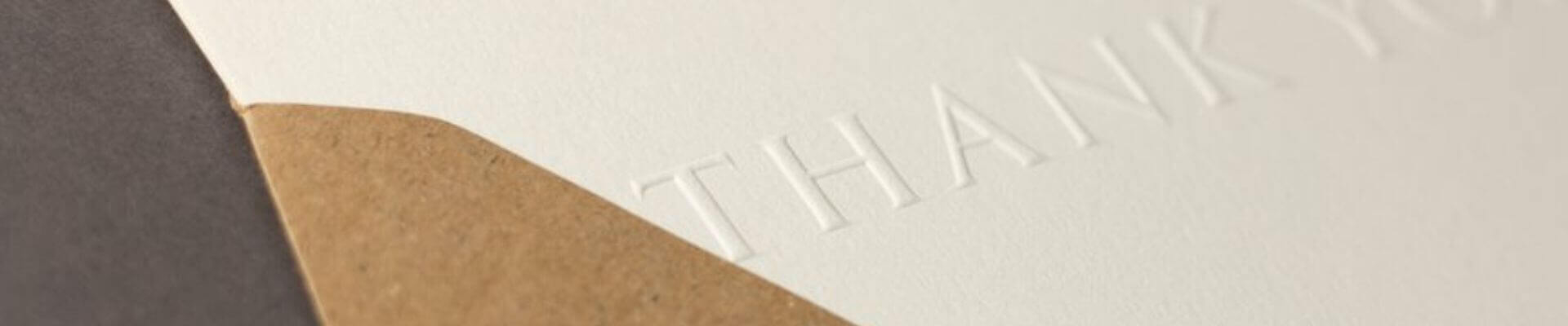Personalisation - Process - Embossing