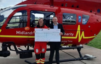 Blake Envelopes supporting Midlands Air Ambulance