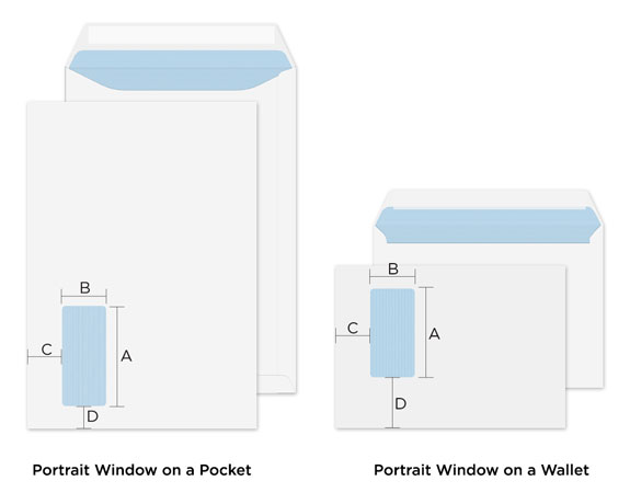 Measuring a Portrait Window Envelope